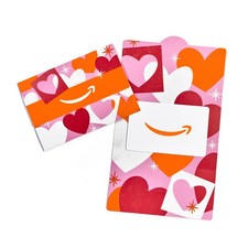 Amazon Physical Gift Card in Mini Envelope - Papercut Hearts 