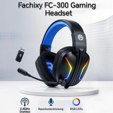  Fachixy FC-300 Gaming Headset Wireless 2.4GH...