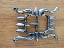 RRL Double RL Navajo Octopus Western Belt Buckle Antiqued Silver Tone