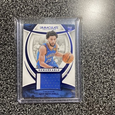 Ajay Mitchell 2024-25 Panini Immaculate RC Remarkable 2 Color Patch /25 Thunder!