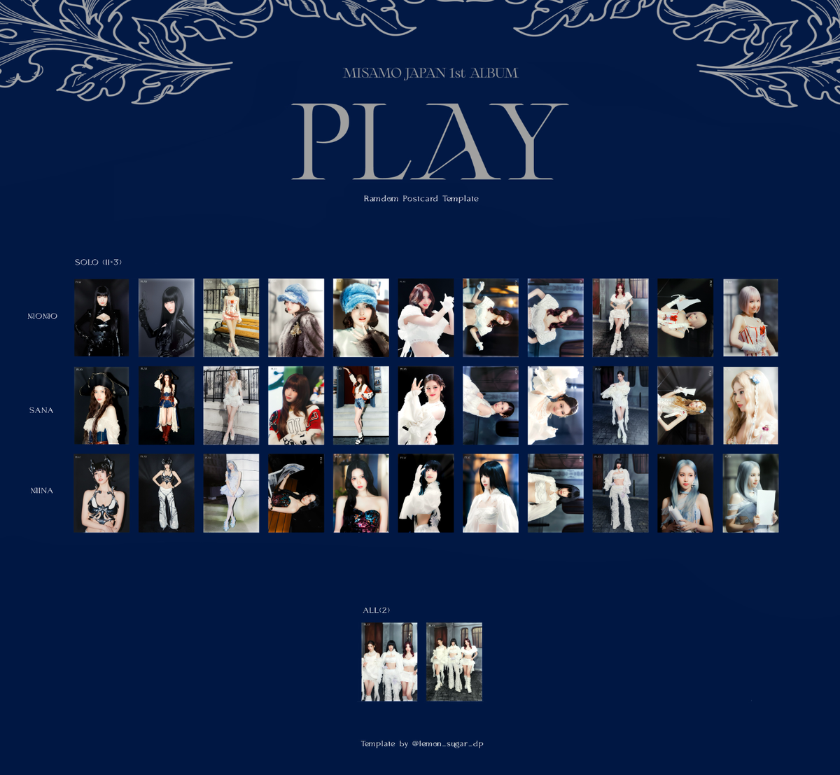 MISAMO JAPAN PLAY OFFICIAL TRADING CARD POSTCARD POB LUCKY DRAW