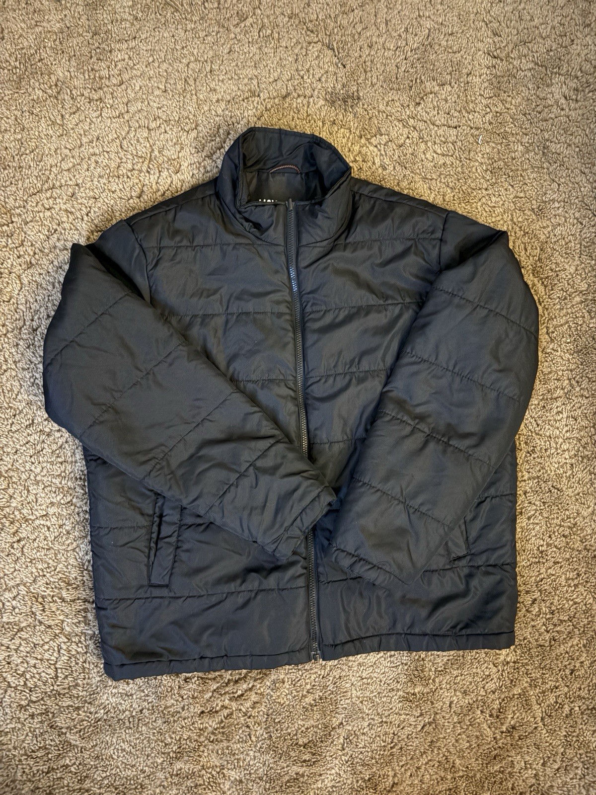 Hawke & Co Sport Puffer Jacket Performance Black Mens Sz L Thermal Insulation