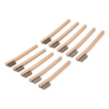 Steelman Stainless Steel 1200 Bristle Wire Brush With Wood Handle 10-pack 42563 Steelman Stainless Steel 1200 Bristle Wire Brush With Wood Handle 10-pack 42563