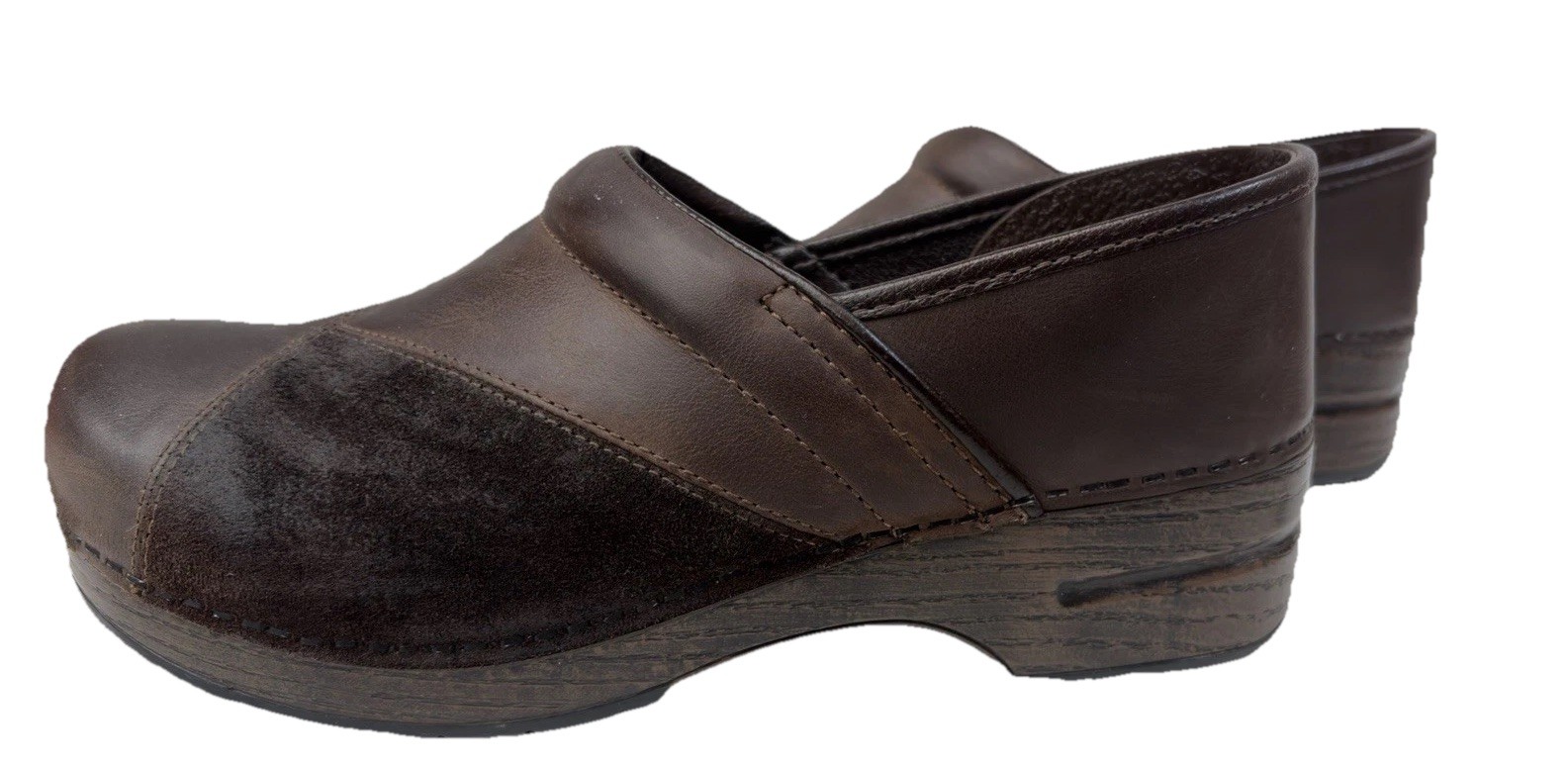 Dansko Patchwork Brown Leather Clogs 42 US 10.5-1… - image 2