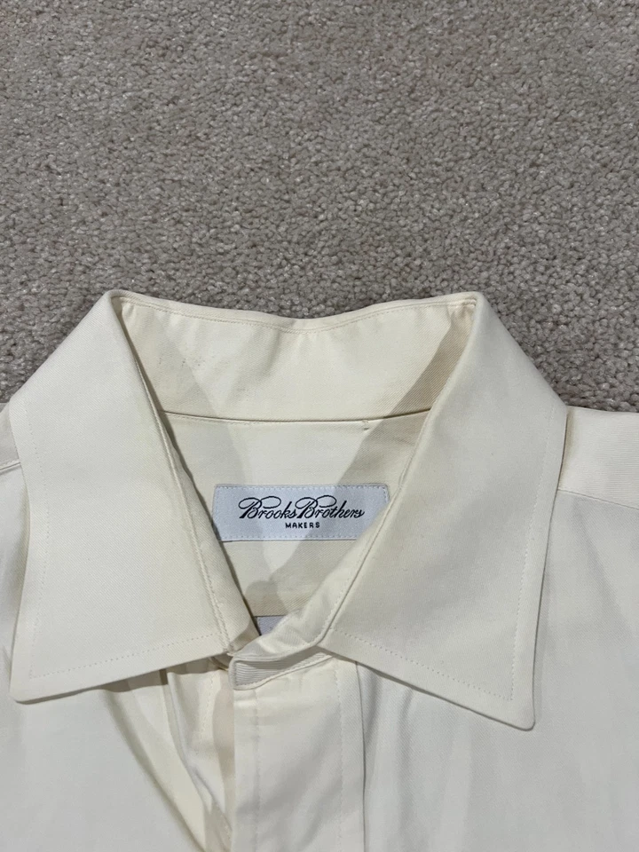 Camisa Brooks Brothers Para Hombres 16.5 36/37 Fabricantes Hecha en EE. UU. Oxford Ocbd Vestido Trabajo Foto 3 de 4