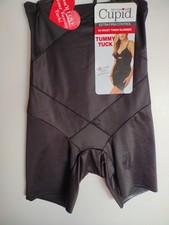 CUPID Size M. BLACK Style 5789 EXTRA FIRM CONTROL HI-WAIST THIGH SLIMMER NWT