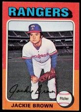1975 Topps Jackie Brown 316 Texas Rangers