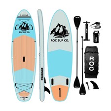 Roc Inflatable Stand Up Paddle Boards with Premium SUP Paddle Board Accessori...