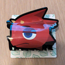 Nintendo Fish Shape Plastic Hair Claw Clip for Women, Red/Black/Blue