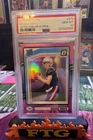 2024 Panini Donruss - Rated Rookie Drake Maye #379 Optic Preview Pink Prizm (RC)