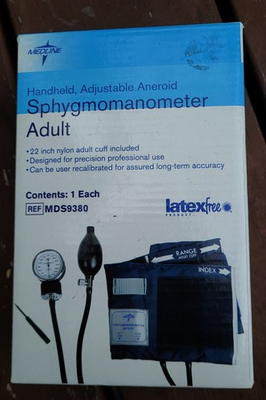 #ad #ad Medline Sphygmomanometer Adult Blood Pressure Model MDS9380 Latex Free $15.99
