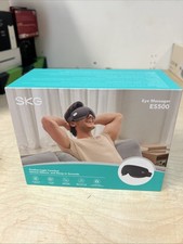 SKG Heated Eye Massager, Portable Eye Mask for Relax Eye Strain Relief, Blu...