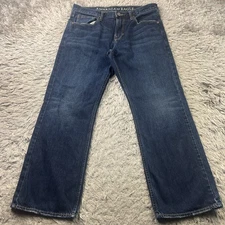 American Eagle Outfitters Jeans Mens 34x30 Blue Boot Cut Act 35x29