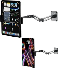 Aluminum Alloy Tablet Wall Mount Holder for iPad, Foldable Portable Monitor Stan