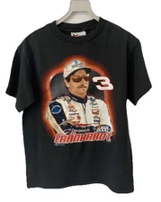 Vtg 2000 Dale Earnhardt NASCAR T-Shirt Chase Authentics VF Knitwear Black L #69