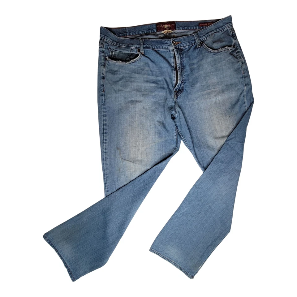 Lucky Brand 181 Jeans Men's Blue Relaxed Straight Light Denim 40x34 - Image 2 of 4