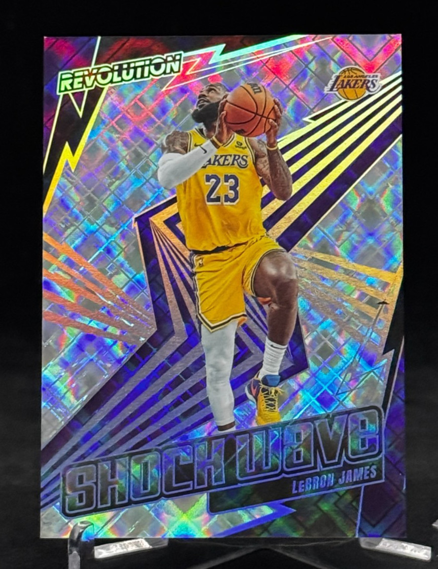 2023-24 Panini Revolution Shock Wave Cosmic #6 LeBron James Lakers /99