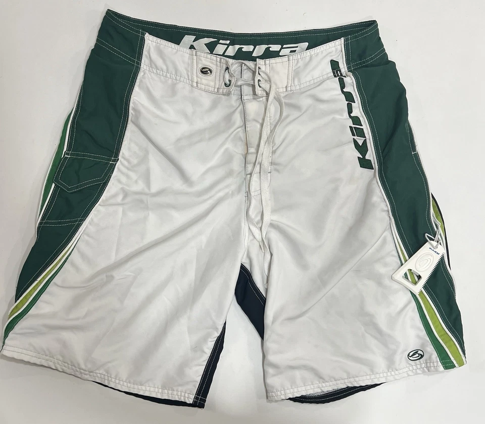 Pantalones cortos de surf KIRRA para hombre vintage años 90 talla 34 (eliminador y abridor de cera) Foto 2 de 4