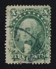 CKStamps: US Stamps Collection Scott#33 10c Washington Used Small Thin
