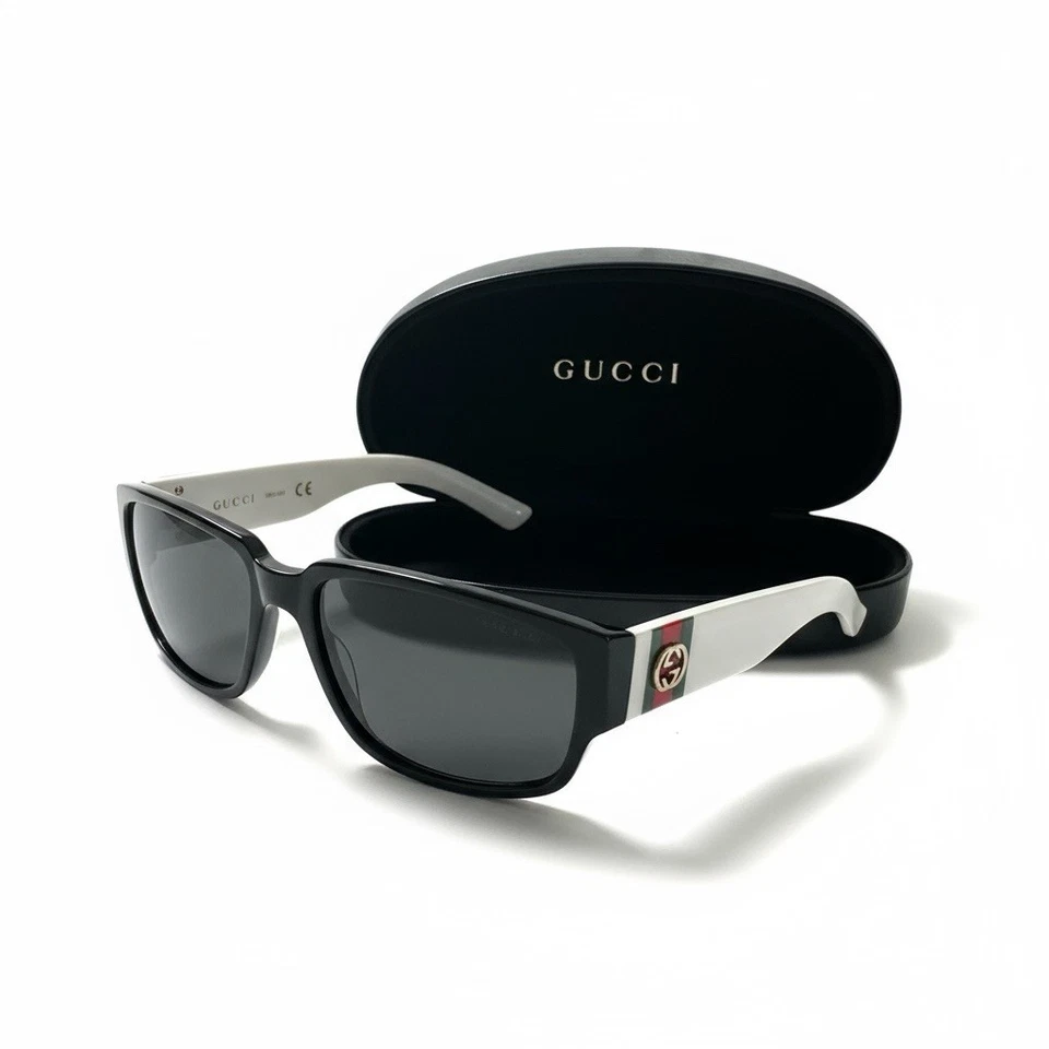 GUCCI Classic Red & Green & White 2564/S Sunglasses - Image 2 of 4