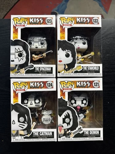 Funko Pop! Rocks Vinyl: KISS The Catman The Demon The Spaceman The Starchild