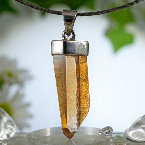 Tangerine Aura Anhänger Imperial Aura Sun Aura Kristall Silber 925 AAA Qu. 46 mm Tangerine Aura Anhänger Imperial Aura Sun Aura Kristall Silber 925 AAA Qu. 46 mm