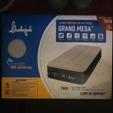 Slumberjack Grand Mesa 15" Removable Air Mattress with Built-in Pump Twin -...