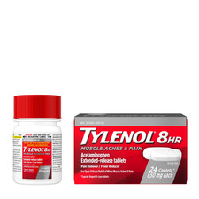 8 Hour Muscle Aches Pain Relief Tablets with Acetaminophen, 24 Count