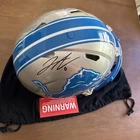 Jahmyr Gibbs #0 Signed Detroit Lions Authentic Full Size Helmet w/ Fanatics COA