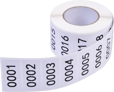Inventory Labels - Consecutive Number Stickers 1-1000, Product Claiming, Moving