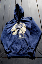 Vintage Universal Studios E.T. Phone Home Kids Size S Hoodie Blue/Tan