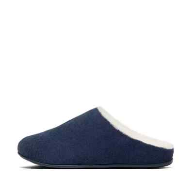 Fitflop Women's Chrissie Shearling Slippers Midnight Navy - Main Image