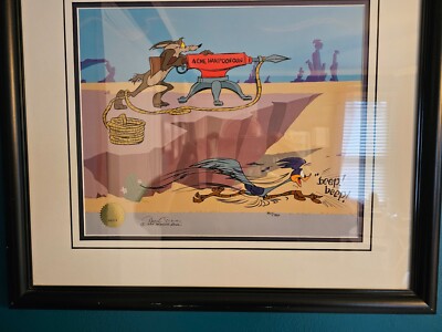 Road Runner Wile E. Coyote:Acme Harpoon Gun Animation Art Cel