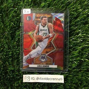 Luka Doncic 2021-22 Panini Mosaic #282 Red Wave