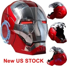 US!!! AUTOKING Iron Man MK5 1:1 Helmet Wearable Voice-control Mask Birthday Gift