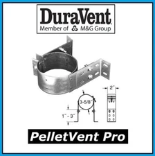 DURAVENT PELLETVENT PRO Pipe 3" Diameter Wall Strap #3PVP-WSA NEW! PELLET PIPE