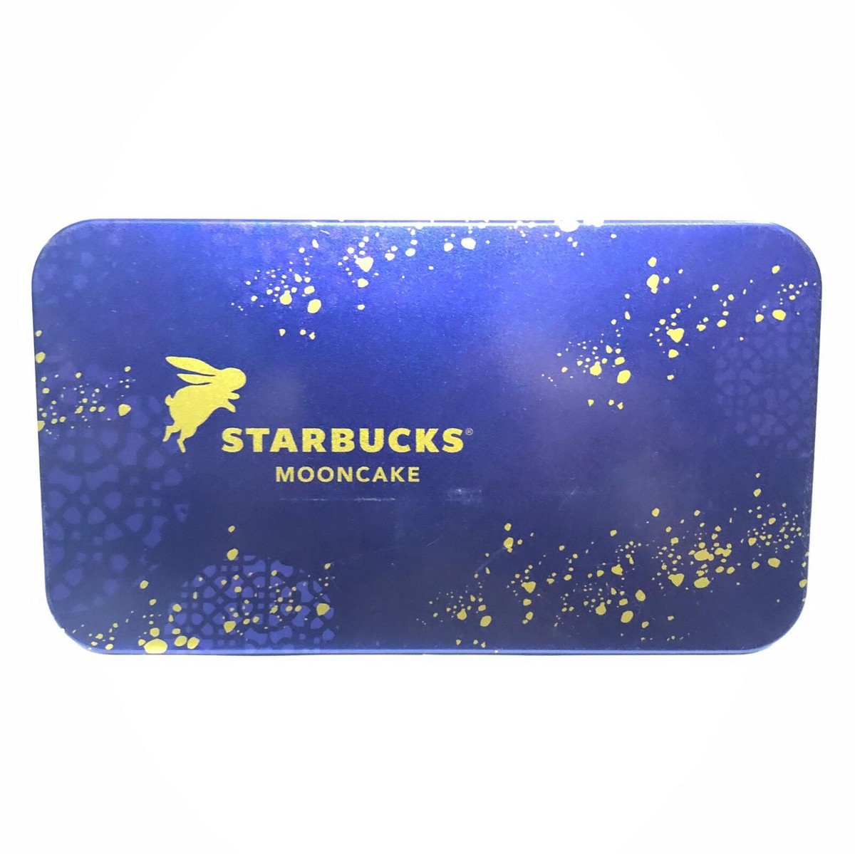 Starbucks Mooncake Gold Bunny Empty Blue Tin Box limited edition Starbucks Mooncake Gold Bunny Empty Blue Tin Box limited edition