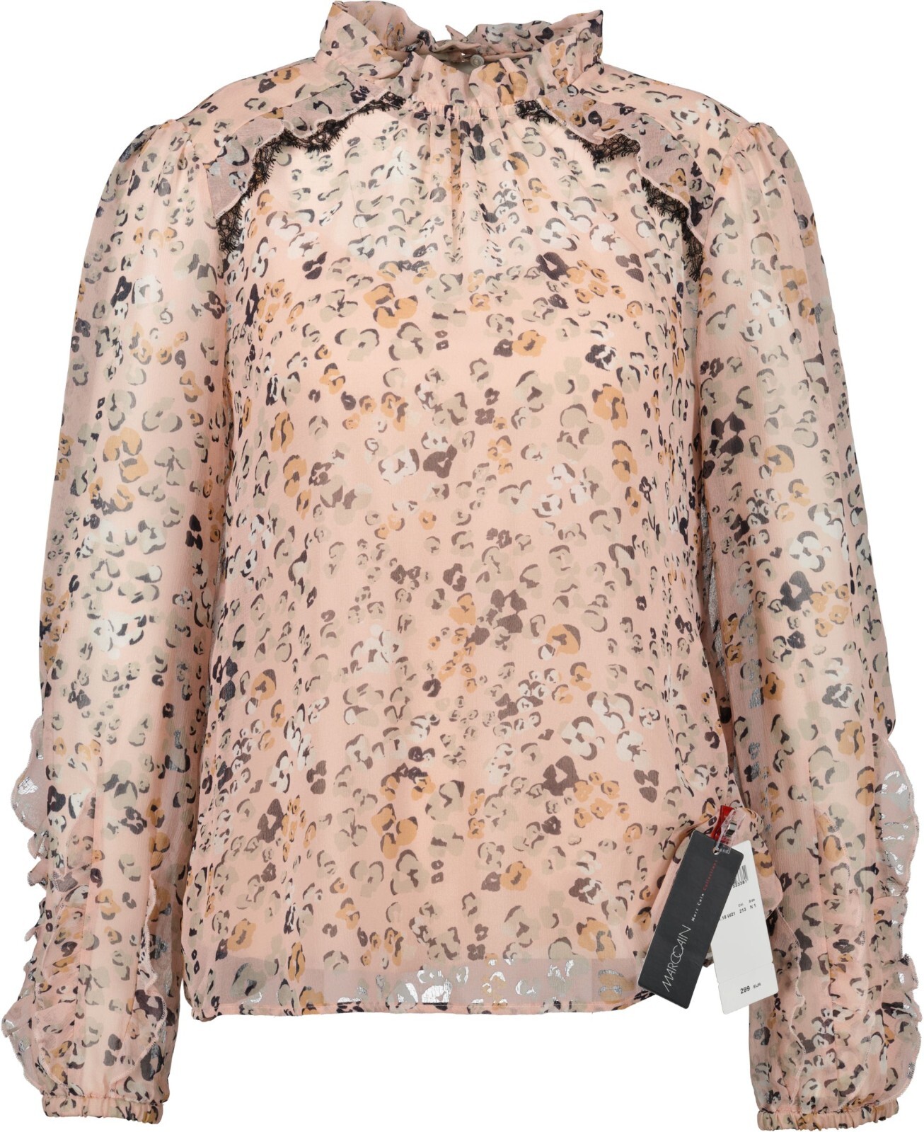 Marc Cain Womens Blouse N 1 / 34 Dusky Pink Mix