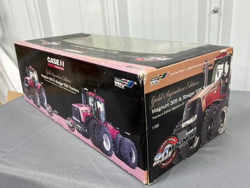 Case IH Magnum 305 Steiger 535 Tractor Set Gold Signature Edition ERTL 1:32 NIB - Picture 10 of 10