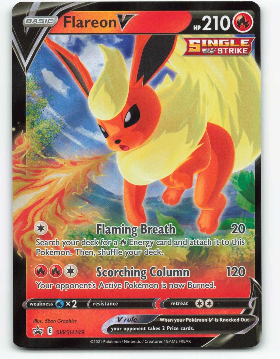 2021 Pokemon, Sword & Shield Promos, #SWSH149 Flareon V, Holo