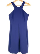 Madewell Size 2  Halter Dress Women's Blue Sleeveless Party Cocktail 