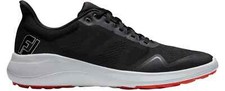 FootJoy FJ Flex Spikeless Golf Shoes Black White Red Men's No Lid on Box NEW