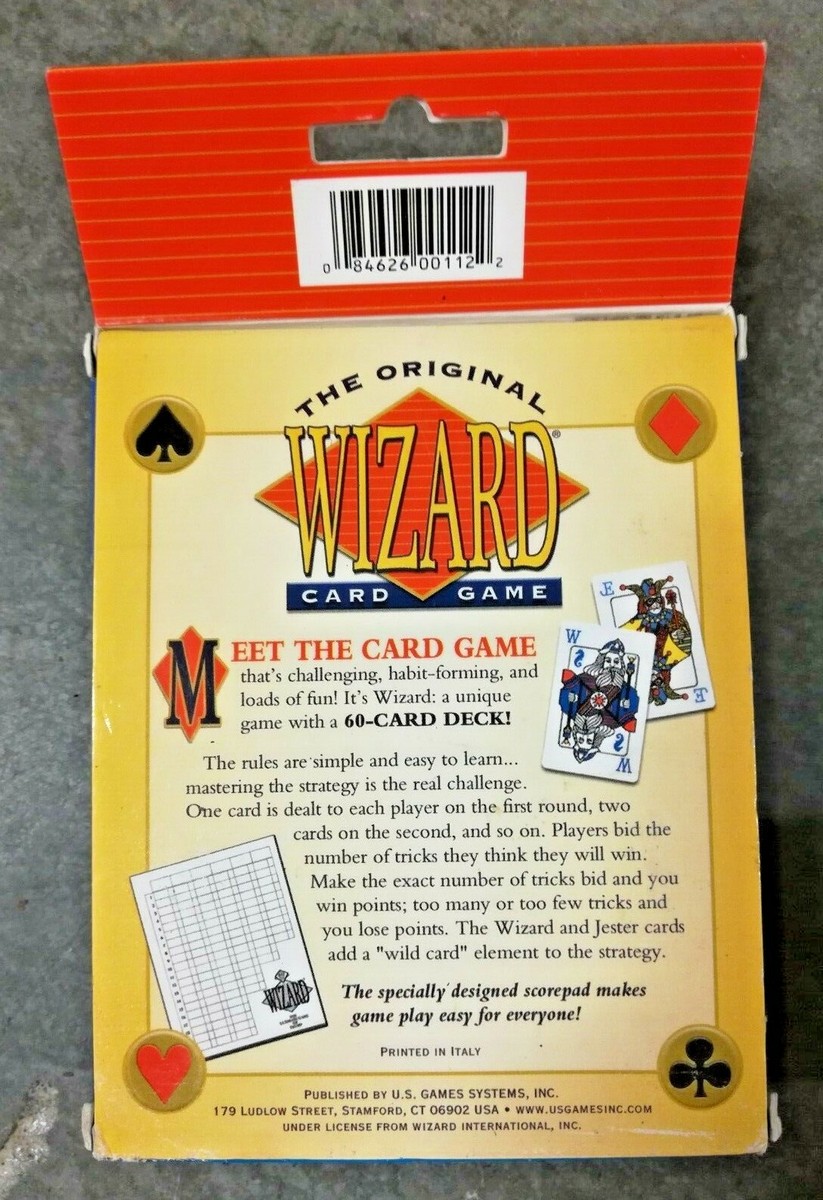 Wizard The Original Card Game 60 Card Deck Strategy w/ Score Pad