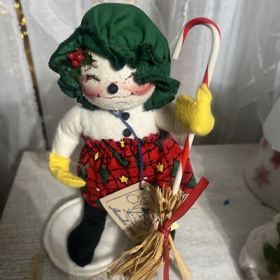 VTG ANNALEE 1998 SWEEPING SNOWFLAKES 7  HOLIDAY DOLL #7506 W/ ORIGINAL TAGS
