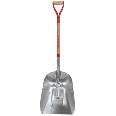 Razor-Back 53130 Aluminum Scoop with Wood Handle and Steel D-Grip