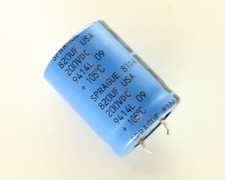 Lot of 17 Sprague 820uF 200V Aluminum Electrolytic Snap In Capacitor High Temp