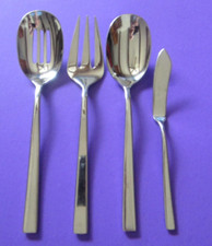 4 Pc Hostess Set Glossy ADDISON Reed & Barton Stainless Everyday Flatware China
