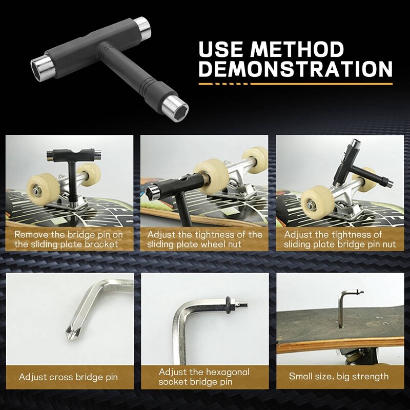 Skateboard Repair Tools Kit Multifunctional Skateboards Wrench T