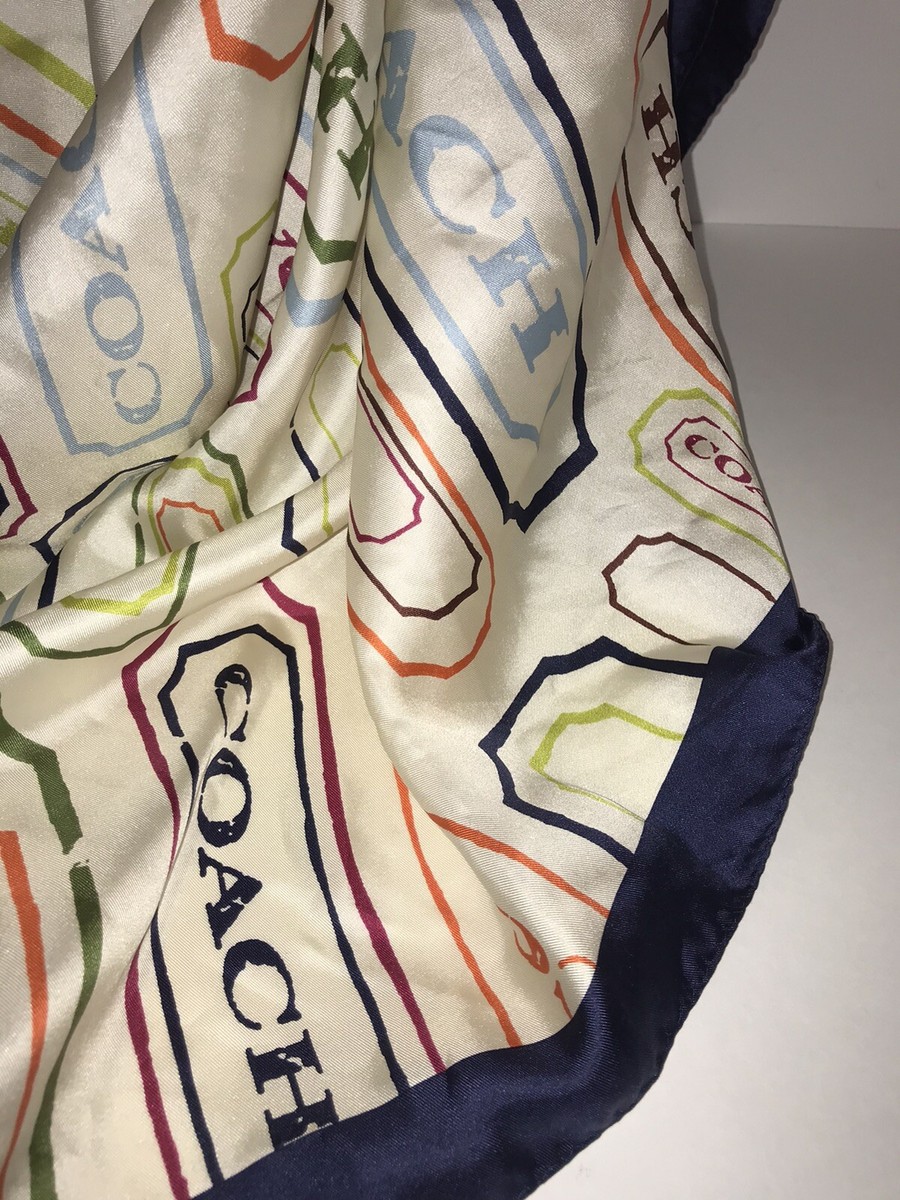 Coach:: スカーフ ジャガード[RESALE] コーチ COACH/スカーフ シグネチャー 馬車 ブラウン ローズ