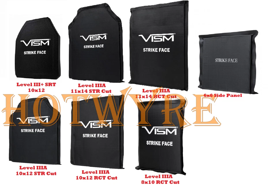 NCSTAR NEW -VISM Level IIIA PE Ballistic Soft Panels Strike Face Made in USA - NEW